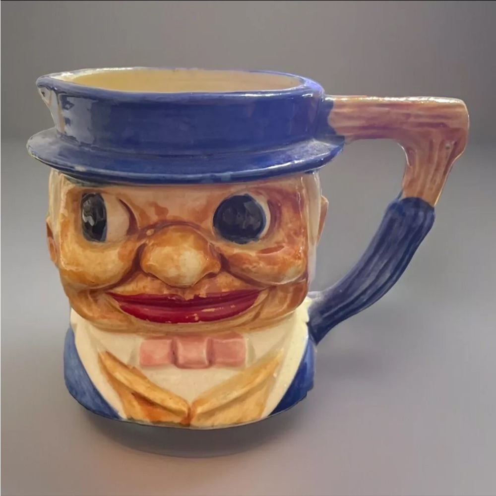1950 Mini Toby Style Creamer Colonial Man Made In Occupied Japan‎ ✨Vintage
